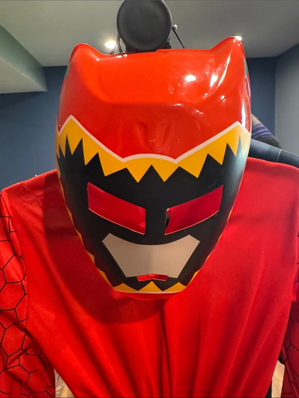 Red Dino Ranger Kids Costume with Mask